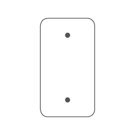 MULBERRY Wallplates 1G WHT-PRL BLANK 76151